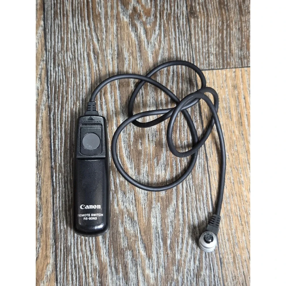 Canon RS-80N3 Remote Switch Shutter Release for EOS DSLR Cameras Black